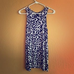Leopard print tank top.